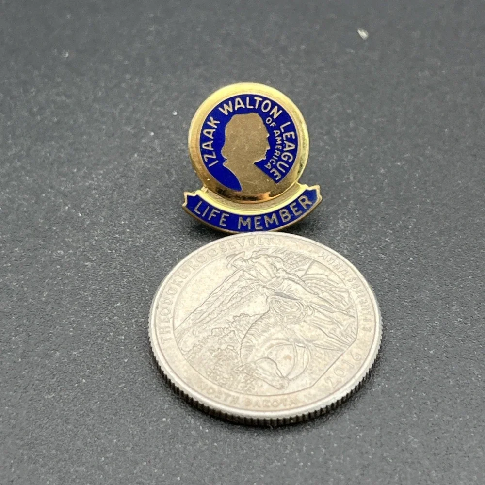 Izaak Walton League Of‎ America Life Member Lapel Hat Pin